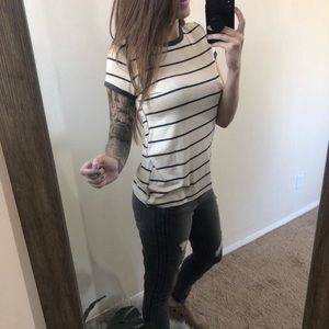 WestWind Striped Ringer Tee